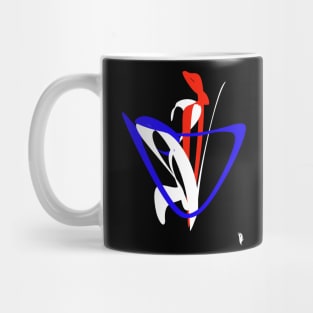 the heart of blue and its strength Mug